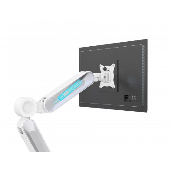 Devo Gaming Monitor Arm - 1 Monitor v3 - White