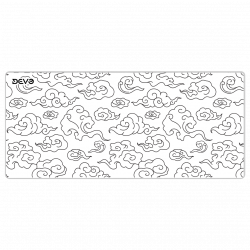 Devo Gaming mouse Pad - Cloud White