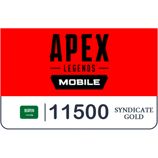 Apex Legends Mobile - KSA - 11500 Syndicate Gold Apex Legends Mobile - KSA - 11500 Syndicate Gold