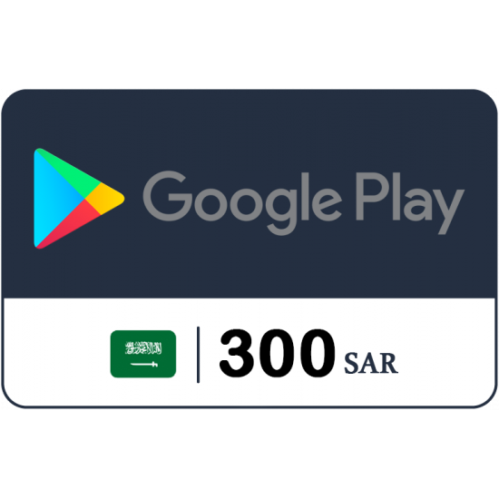 Google Play Gift Code - KSA - 300 SAR Google Play Gift Code - KSA - 300 SAR