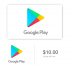 10$ - Google Play gift code - US