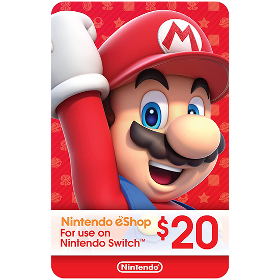 Nintendo eShop Gift Card - $20 Nintendo eShop Gift Card - $20