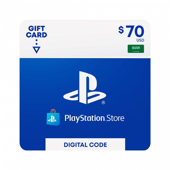 $70 - PlayStation Store Gift Card [Digital Code] - KSA