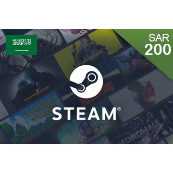 Steam Wallet Card - KSA - 200 SAR