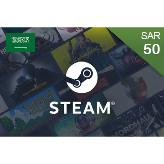 Steam Wallet Card - KSA - 50 SAR