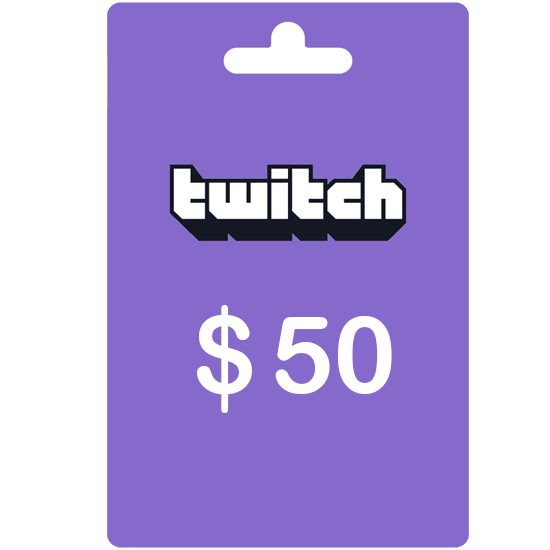 Twitch Card - $50 Twitch Card - $50