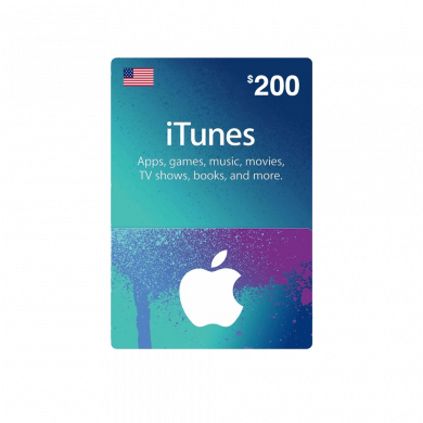 $200 - Itunes Gift Card - USA $200 - Itunes Gift Card - USA