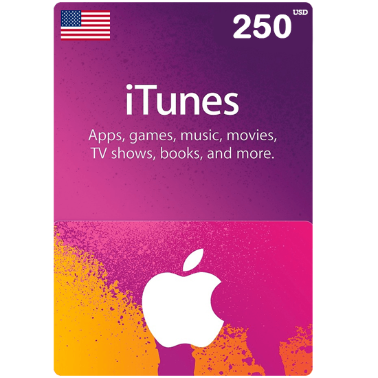 iTunes Gift Card - US - $250 iTunes Gift Card - US - $250