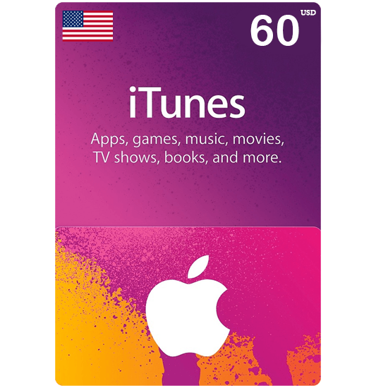 iTunes Gift Card - US - $60 iTunes Gift Card - US - $60