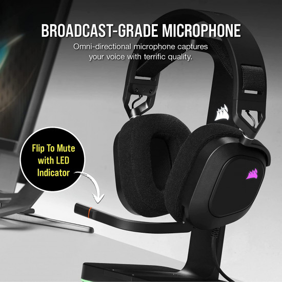 Corsair HS80 Wired gaming Headset - Black