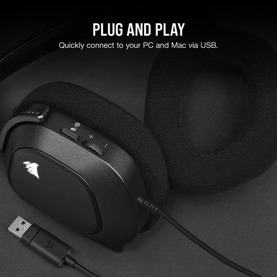 Corsair HS80 Wired gaming Headset - Black