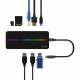 Mirabox OTG 8-in-1USB C Hub Dock with RGB