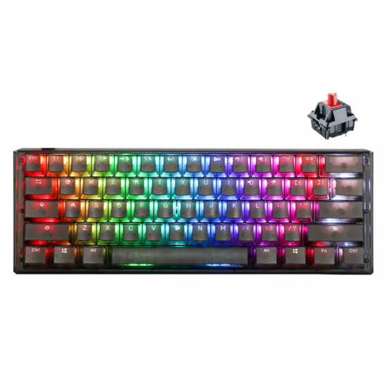 Ducky One 3 Aura Black Mini Myst Black Case - Red Switches Ducky One 3 Aura Black Mini Myst Black Case - Red Switches