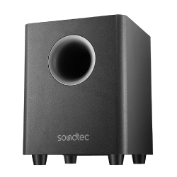 Porodo Soundtec 2.1CH Soundbar With Wireless Subwoofer 150W - Black