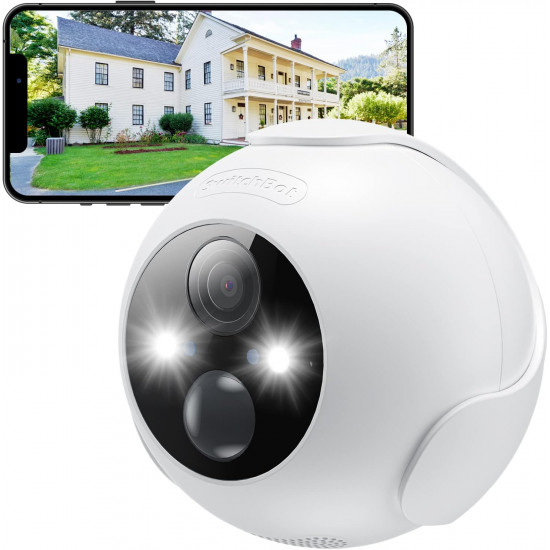 SwitchBot Outdoor Spotlight Cam 10000mAh - White SwitchBot Outdoor Spotlight Cam 10000mAh - White