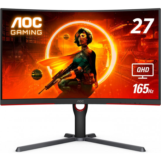 AOC CQ27G3S 27" - 2k - 165hz - 1ms Curved Gaming Monitor