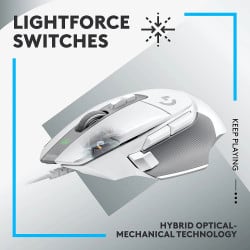 Logitech G502 X Wired Mouse - White Logitech G502 X Wired Mouse - White