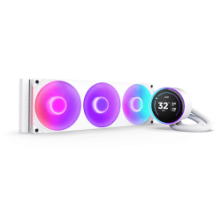 NZXT Kraken Elite 360mm LCD RGB Cooler IPS Single Frame with Controller - White