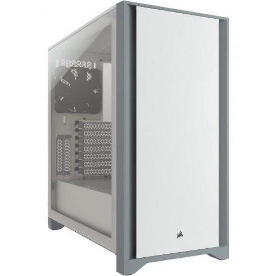 Corsair 4000D Tempered Glass Mid-Tower ATX Case - White Corsair 4000D Tempered Glass Mid-Tower ATX Case - White