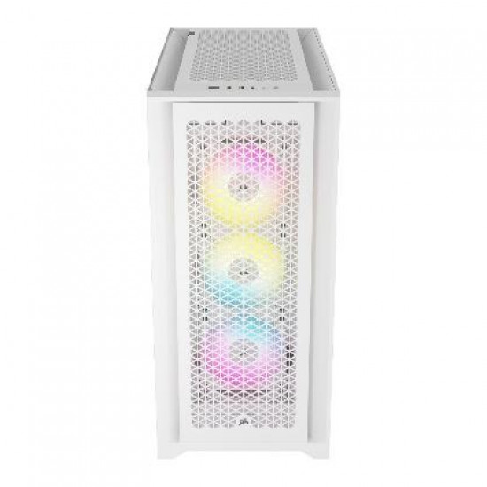 Corsair iCUE 5000D V2 AIRFLOW RGB Tempered Glass Mid-Tower ATX Case - White Corsair iCUE 5000D V2 AIRFLOW RGB Tempered Glass Mid-Tower ATX Case - White
