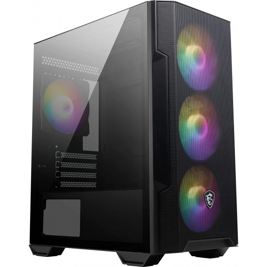 MSI MAG Forge M100R Micro-ATX Tower Black Gaming Case MSI MAG Forge M100R Micro-ATX Tower Black Gaming Case