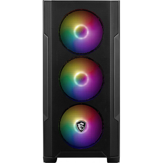 MSI MAG Forge M100R Micro-ATX Tower Black Gaming Case MSI MAG Forge M100R Micro-ATX Tower Black Gaming Case