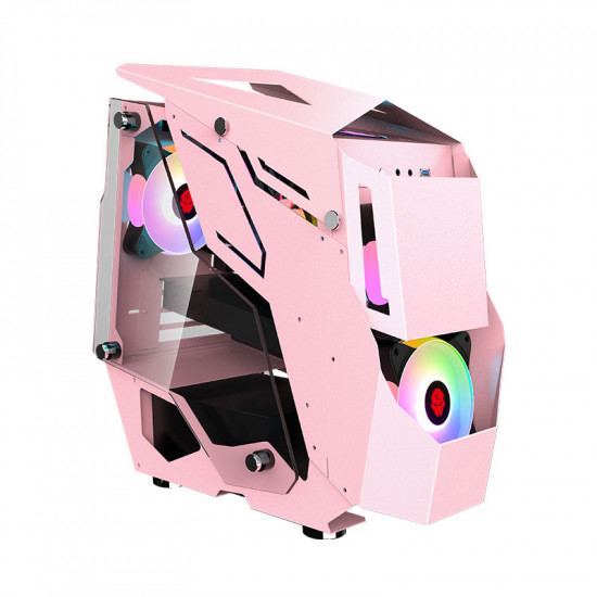 Skull Vitality v2 Gaming Case + 5 Fans - Pink Skull Vitality v2 Gaming Case + 5 Fans - Pink