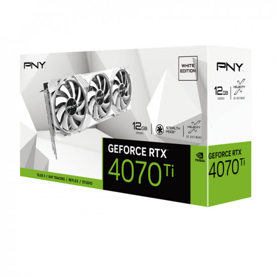 PNY GeForce RTX 4070 Ti Verto 12G GPU - White PNY GeForce RTX 4070 Ti Verto 12G GPU - White