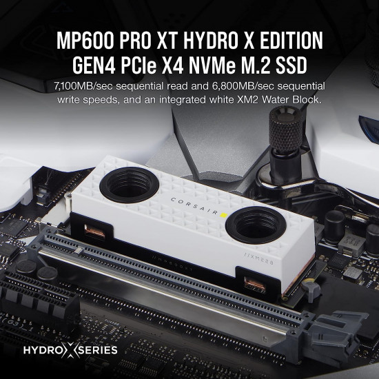 Corsair Force Series - MP600 Pro XT NVMe M.2 Gen4 Hydro edition - 2TB - White