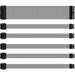 Mod Sleeve Extension Power Supply Cable Kit - Grey