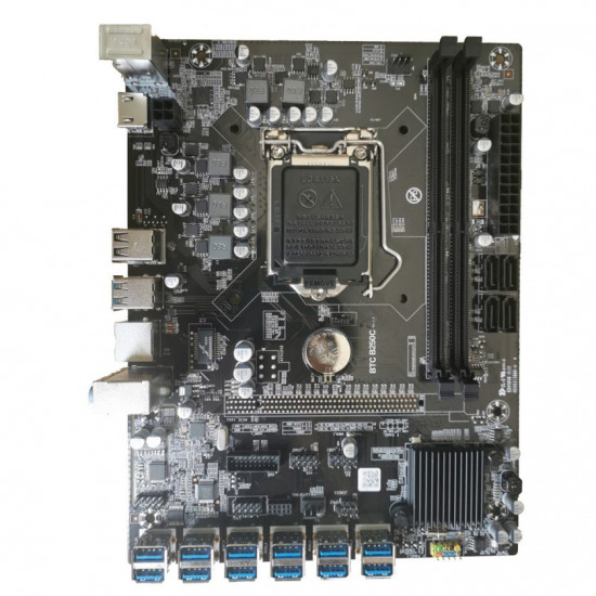 B250C 12 usb to PCI-E Mining motherboard + 3930 processor