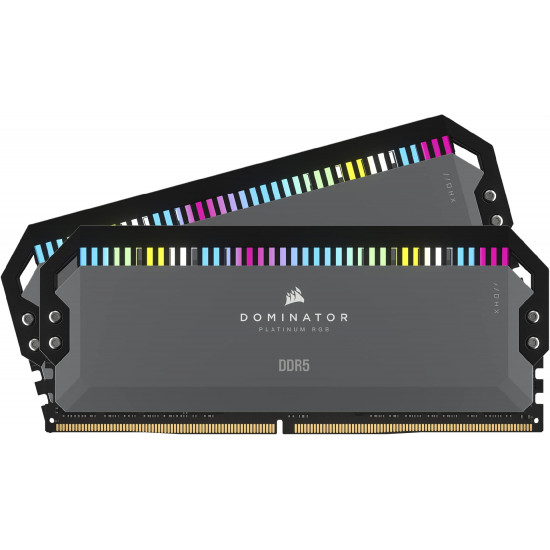 Corsair Dominator Platinum DDR5 64gb - 5600Mhz (2x32gb) - RGB - Dark Grey