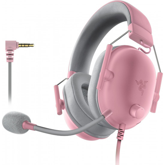 Razer BlackShark V2 X Wired Gaming Headset – Quartz Pink