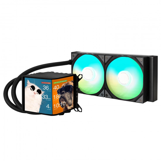 TRYX PANORAMA 240mm AIO Liquid Cooler ARGB - Black TRYX PANORAMA 240mm AIO Liquid Cooler ARGB - Black