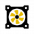 مروحة واحدة