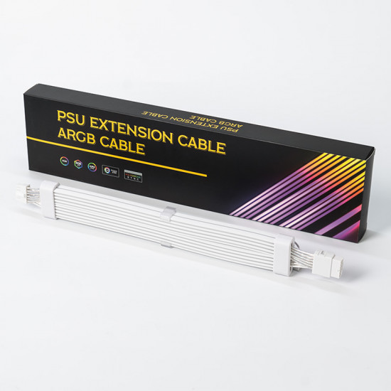 Asiahorse 12VHPWR ARGB PSU Extension Cable - White