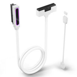 AsiaHorse Hydrus-24PIN-R-2.0 - 24PIN 30cm ARGB PSU Extension Cable - R Version - White