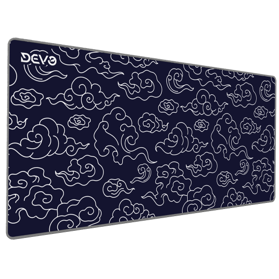 Devo Gaming mouse Pad - Cloud Dark Blue