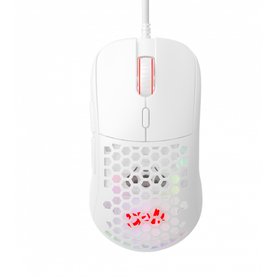 Devo Gaming Mouse - Lit-Two - White