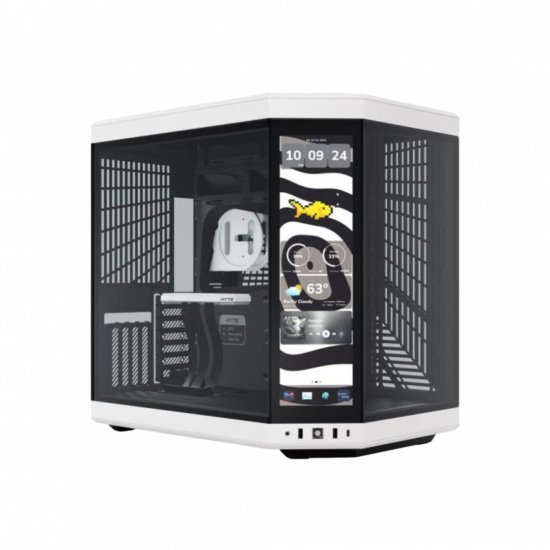 HYTE Y70 ATX Dual Chamber Mid-Tower Case - Stanly Black / White HYTE Y70 ATX Dual Chamber Mid-Tower Case - Stanly Black / White
