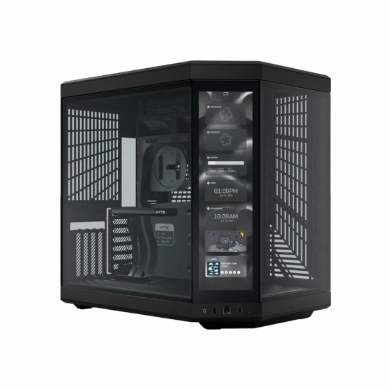 HYTE Y70 Touch Infinite ATX Dual Chamber Mid-Tower Case - Black