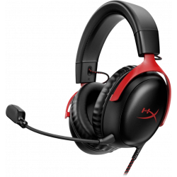HyperX Cloud III Gaming Headset - Black/Red