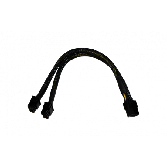 8pin to dual 6+2pin braided computer