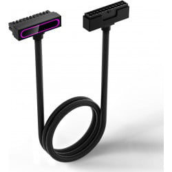 AsiaHorse Hydrus-24PIN-2.0 - 24PIN 30cm ARGB PSU Extension Cable - Center out - Black