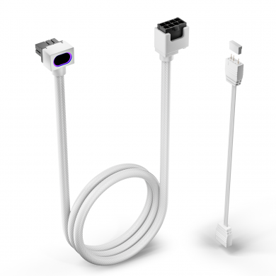 AsiaHorse Hydrus-8PIN 2.0 - 8PIN 30cm ARGB GPU PSU Cable - White AsiaHorse Hydrus-8PIN 2.0 - 8PIN 30cm ARGB GPU PSU Cable - White