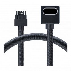 AsiaHorse Hydrus-16PIN-A 2.0 - 16PIN 50cm 12VHPWR ARGB Module Cable - A Version - Black