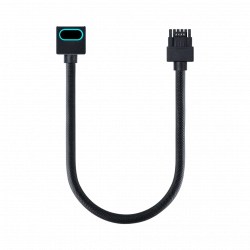 AsiaHorse Hydrus-16PIN-A 2.0 - 16PIN 50cm 12VHPWR ARGB Module Cable - A Version - Black