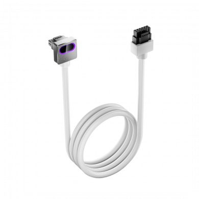 AsiaHorse Hydrus-16PIN-B 2.0 - 16PIN 50cm 12VHPWR ARGB Module Cable - B Version - White