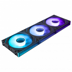 AsiaHorse Dawn Pro ARGB 120mm Forward Triple Fans - Black