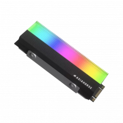 AsiaHorse ProGen ARGB NvMe SSD Cooler M.2 SSD with Heatsink - Black AsiaHorse ProGen ARGB NvMe SSD Cooler M.2 SSD with Heatsink - Black